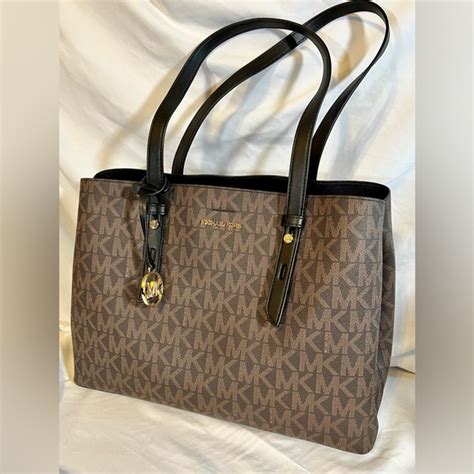 michael kors mel medium logo tote bag|michael kors neverfull tote.